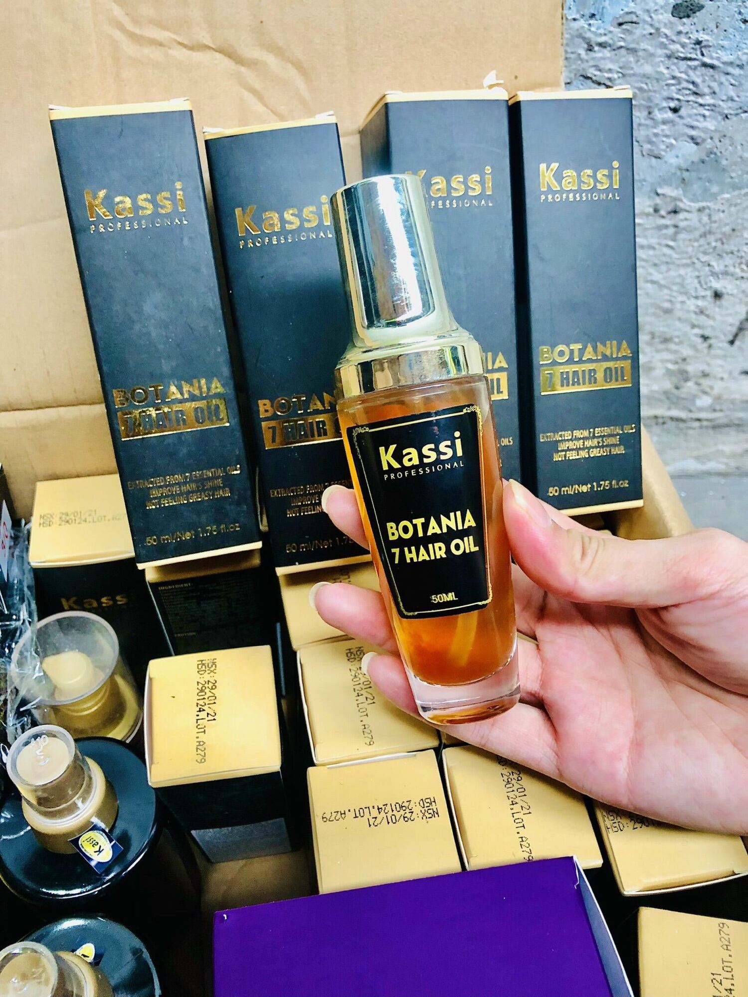 Tinh dầu dưỡng phục hồi tóc Kassi Botania 50ml - siêu mượt_ không bết dính