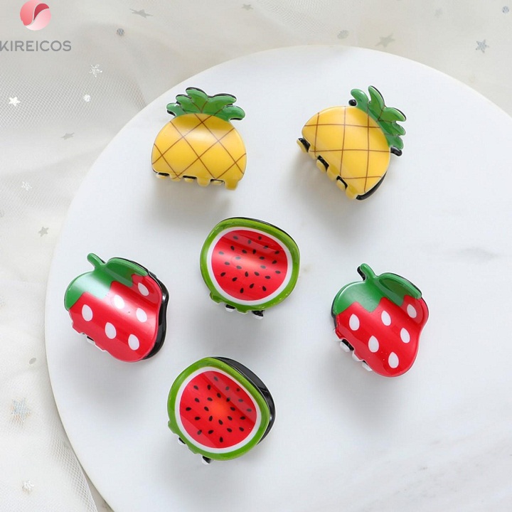 [HCM]Kẹp Gấp Tóc Mái Hình Trái Cây Mini Cho Bé Gái Dễ Thương – Họa Tiết Ngẫu Nhiên - kireicos