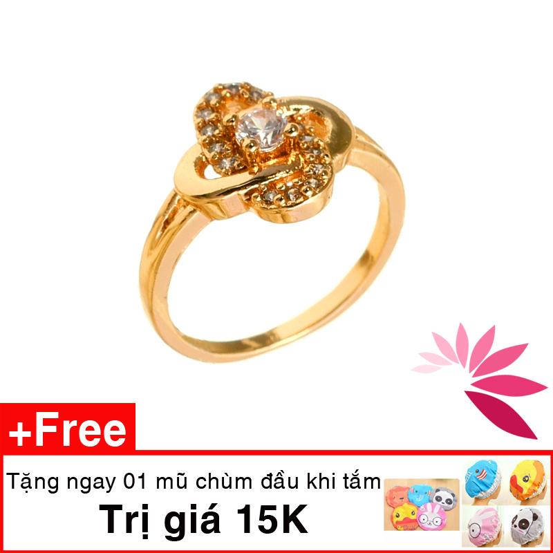 Nhẫn nữ, nhẫn cặp nữ mạ vàng cao cấp Timeless  tặng mũ 15k MKM6