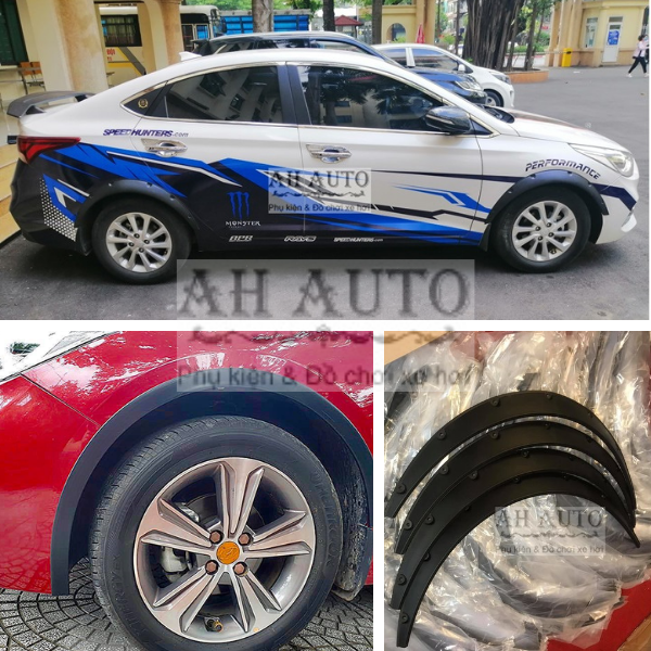 Cua Lốp Hyundai Accent Đời 2012-2017,2018-2021 Mẫu Thể Thao Chống Xước Và Chống Va Quẹt Xe ( MÃ SFP-76522134 Giả