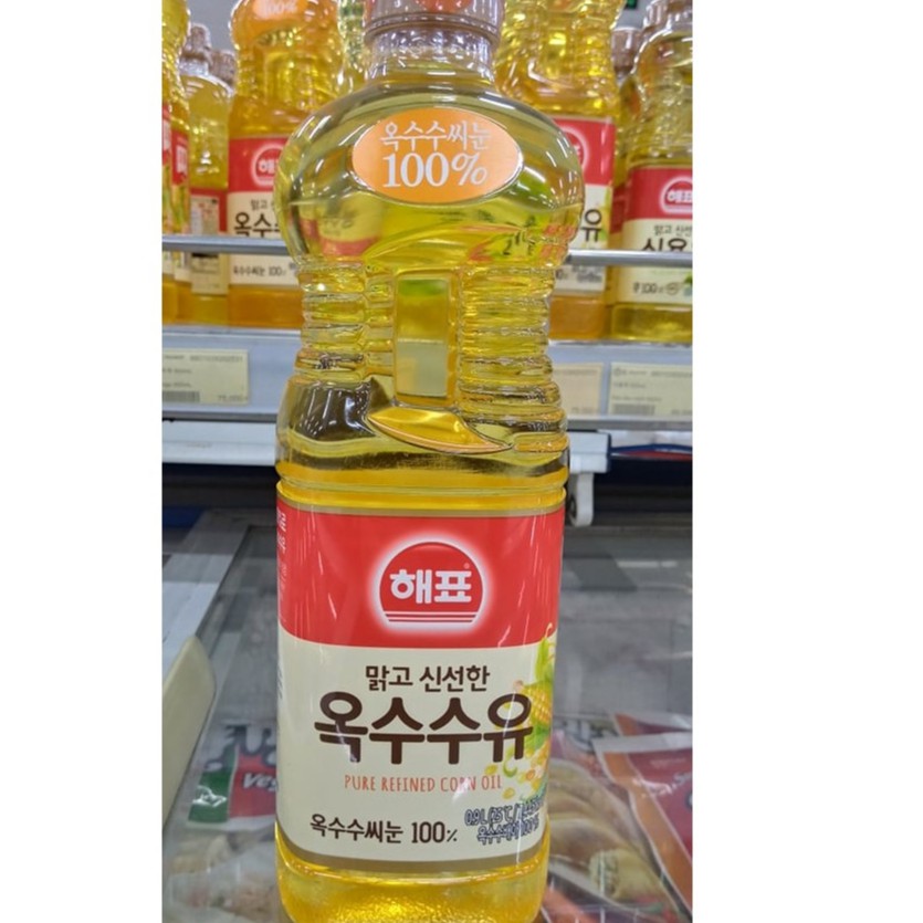 Dầu Ngô (Dầu Bắp) Hàn Quốc Chai 900Ml - 옥수수유