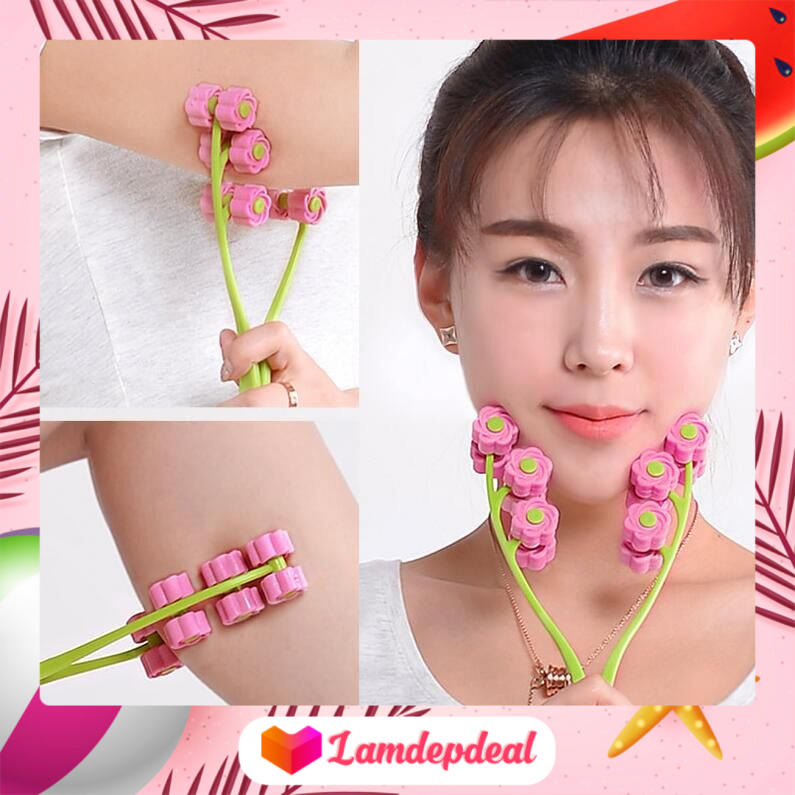 Dụng Cụ Massage Mặt Thon Gọn V-Line - Cây lăn massage mặt, cây lăn tạo cằm VLine - Lamdepdeal