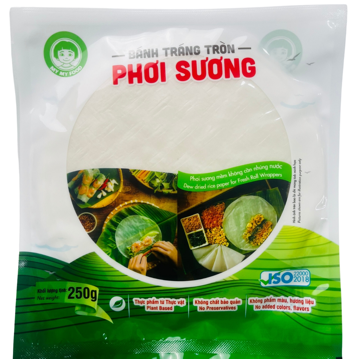Bánh tráng phơi sương mềm 500G không cần nhúng nước dùng cuốn hay đồ ăn vặt đặc sản Tây Ninh MBTRO250S01 - My My Food