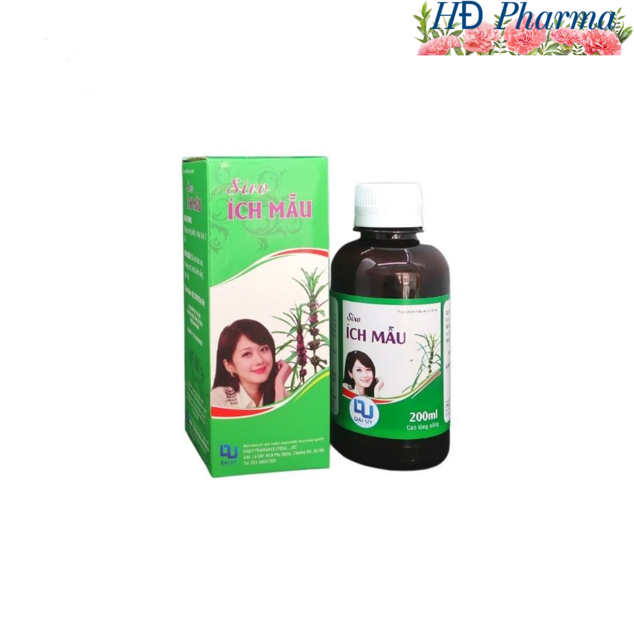 Siro ich mẫu chai 200ml Đại Uy. Cao lỏng uống ích mẫu điều kinh, kinh nguyệt không đều
