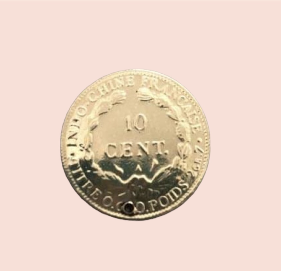 Đồng Xu Kỷ Niệm đồng xu hoa xòe Đông Dương lưu niệm 10 cent làm quà tặng tết