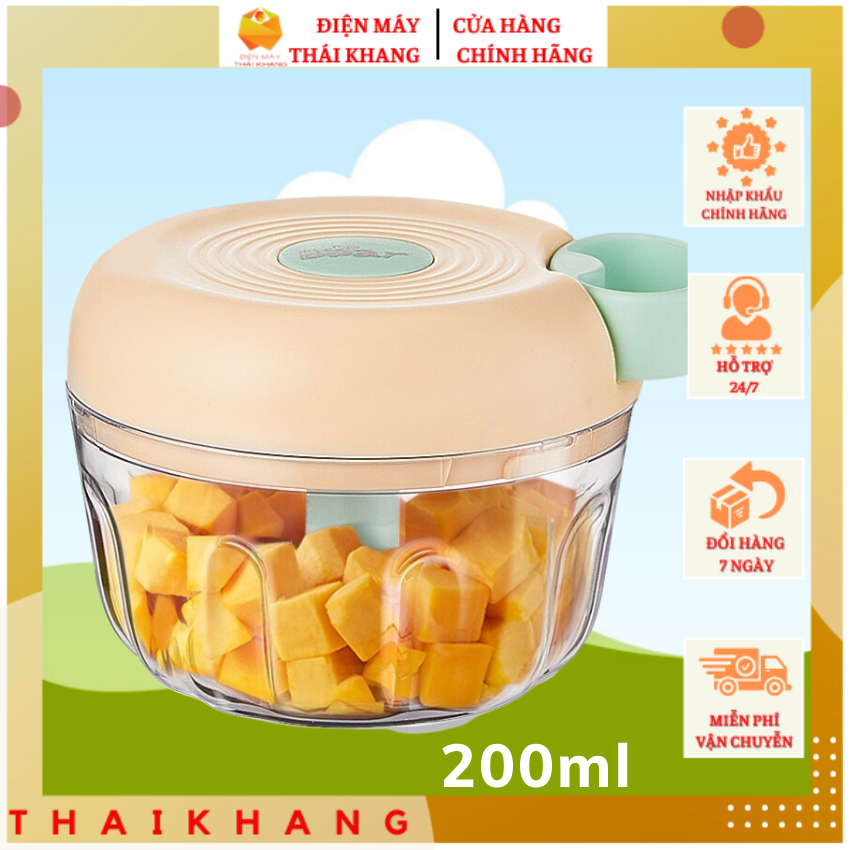 Sale khủng - Dụng cụ xay tỏi, ớt cầm tay chính hãng Bear - Tháikhang Machine