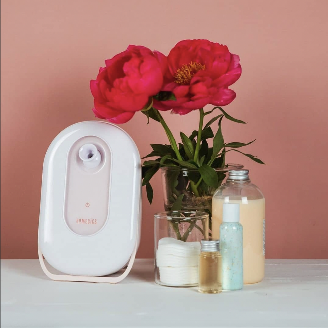 Máy xông mặt máy xông hơi mini homedics fcs-100-eu - tặng kèm máy rửa mặt fac 310