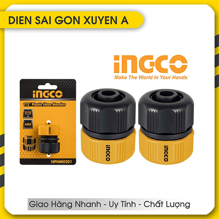 2 Đầu nối ống nước mềm Fi14 INGCO HPHM0201