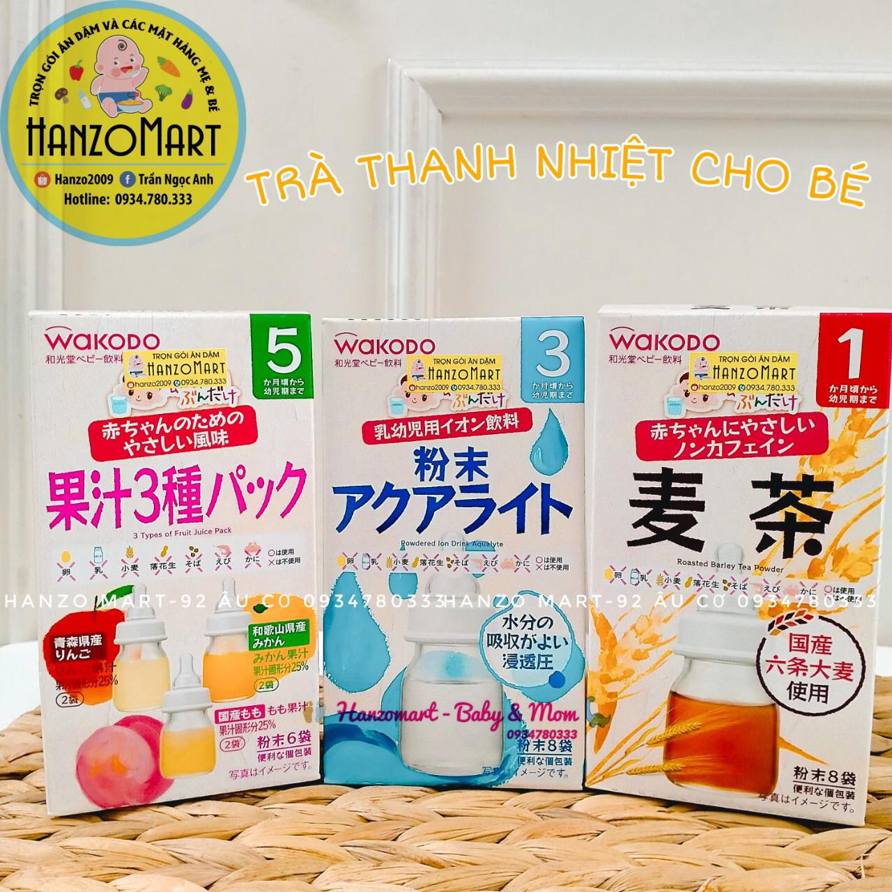 Trà wakodo đủ vị cho bé| - điện giải