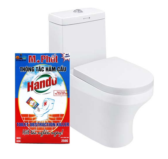 Bột thông tắc bồn cầu Toilet xuất khẩu Hando 250Gr