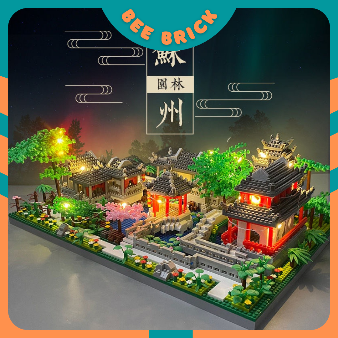 Bộ đồ chơi xếp hình lắp ráp kiến trúc trung quốc city building Vườn Ngự Uyển cung điện lâu đài dạng nanoblock giá rẻ