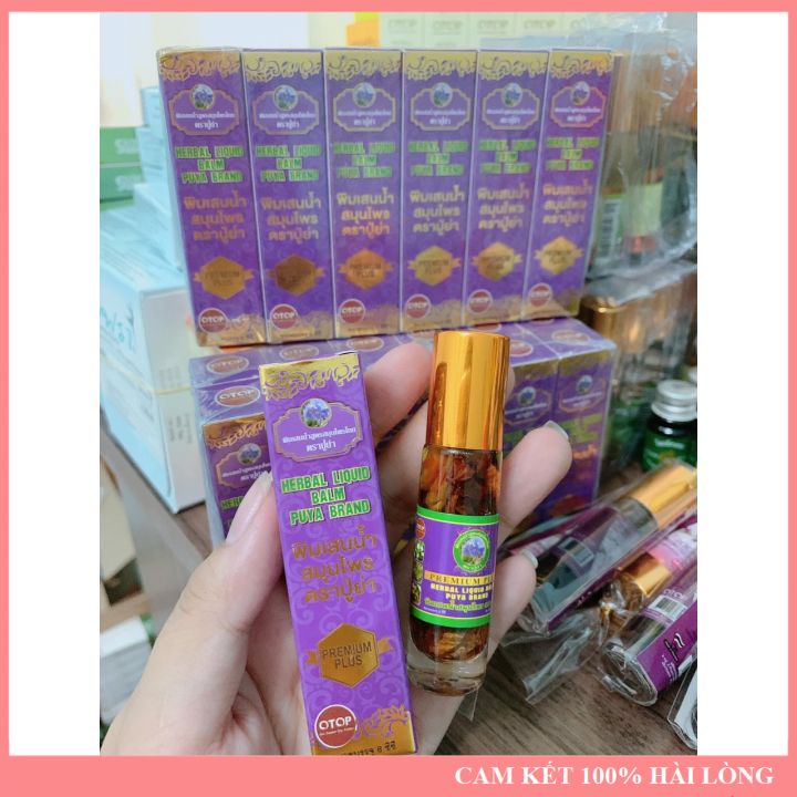 Dầu gió dạng lăn thảo dược otop herbal puya brand 19 vị thái lan loại 1