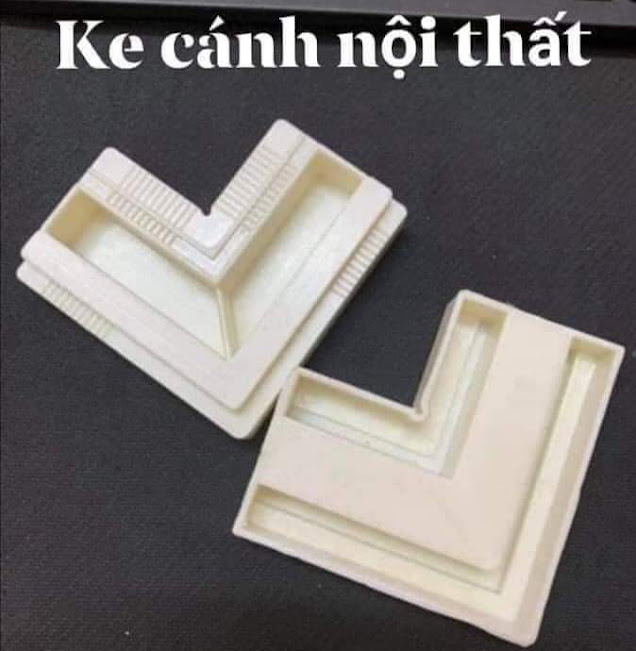 Ke nhựa, góc kết nối khung, cánh tủ, cửa nhôm nội thất, túi 50 cái