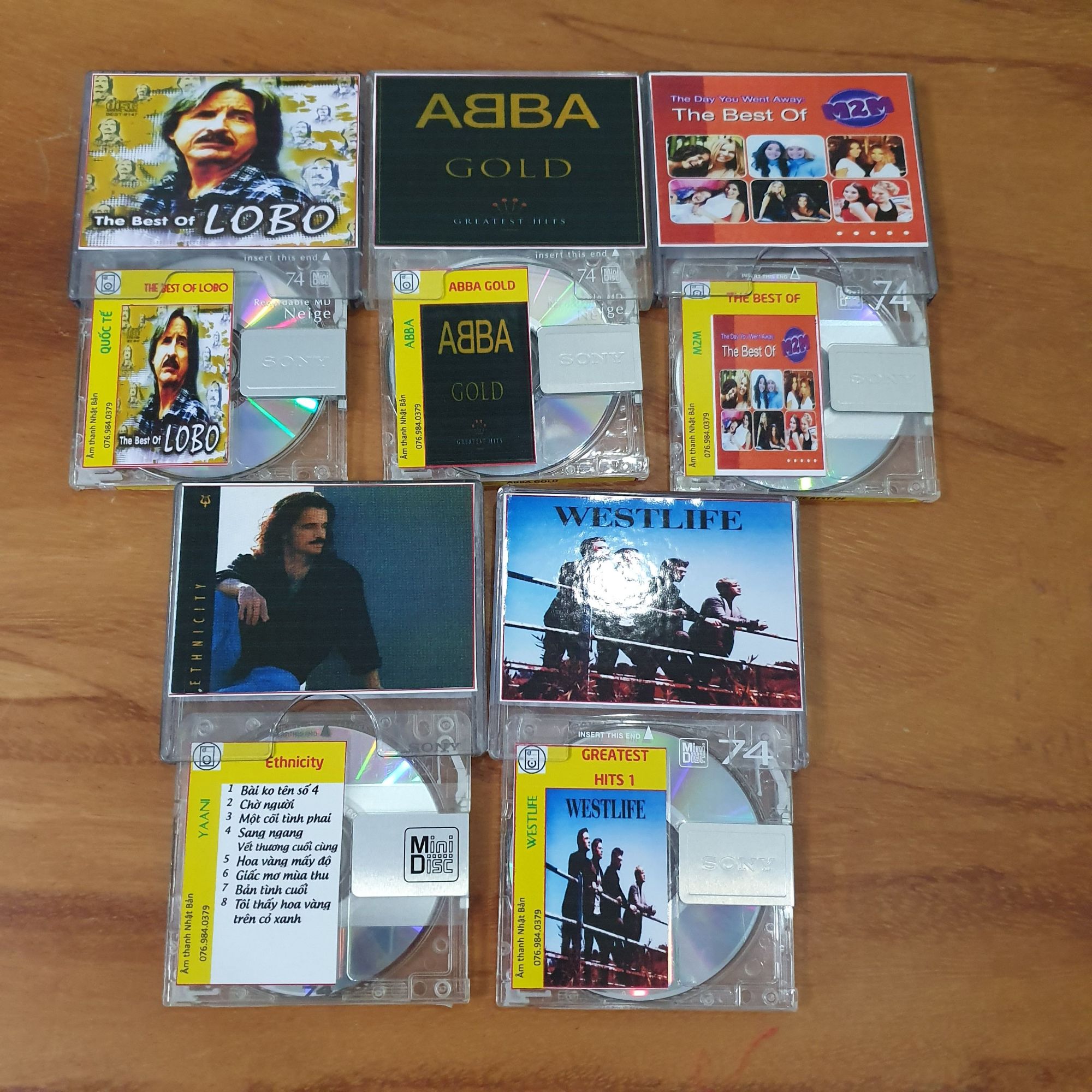 [MDCD] Bộ 5 Đĩa MD Quốc Tế Chọn Lọc - Bộ 2 - Đĩa MD Mini Disc