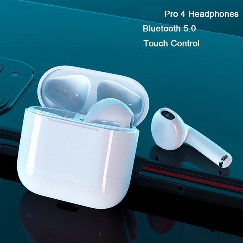  Tai Nghe Bluetooth P.ro 4 Tai Nghe Không Dây Nhét Tai Bluetooth 5.0 Bản Quốc Tế Tương Thích Tất Cả Dòng Máy 