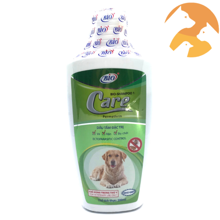 Bio-Shampoo Care [200 ml] - Sữa Tắm Cho Chó Mèo Hết Ve Rận Bọ Chét