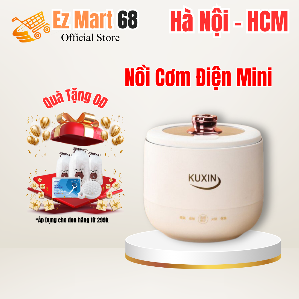 Nồi cơm điện mini 1 lít 8đa năng 4 chế độ Chế Độ Nấu cơm, Chiên Sào, Nấu Lẩu Công suất 800W bảo hành 12 tháng noi com dien