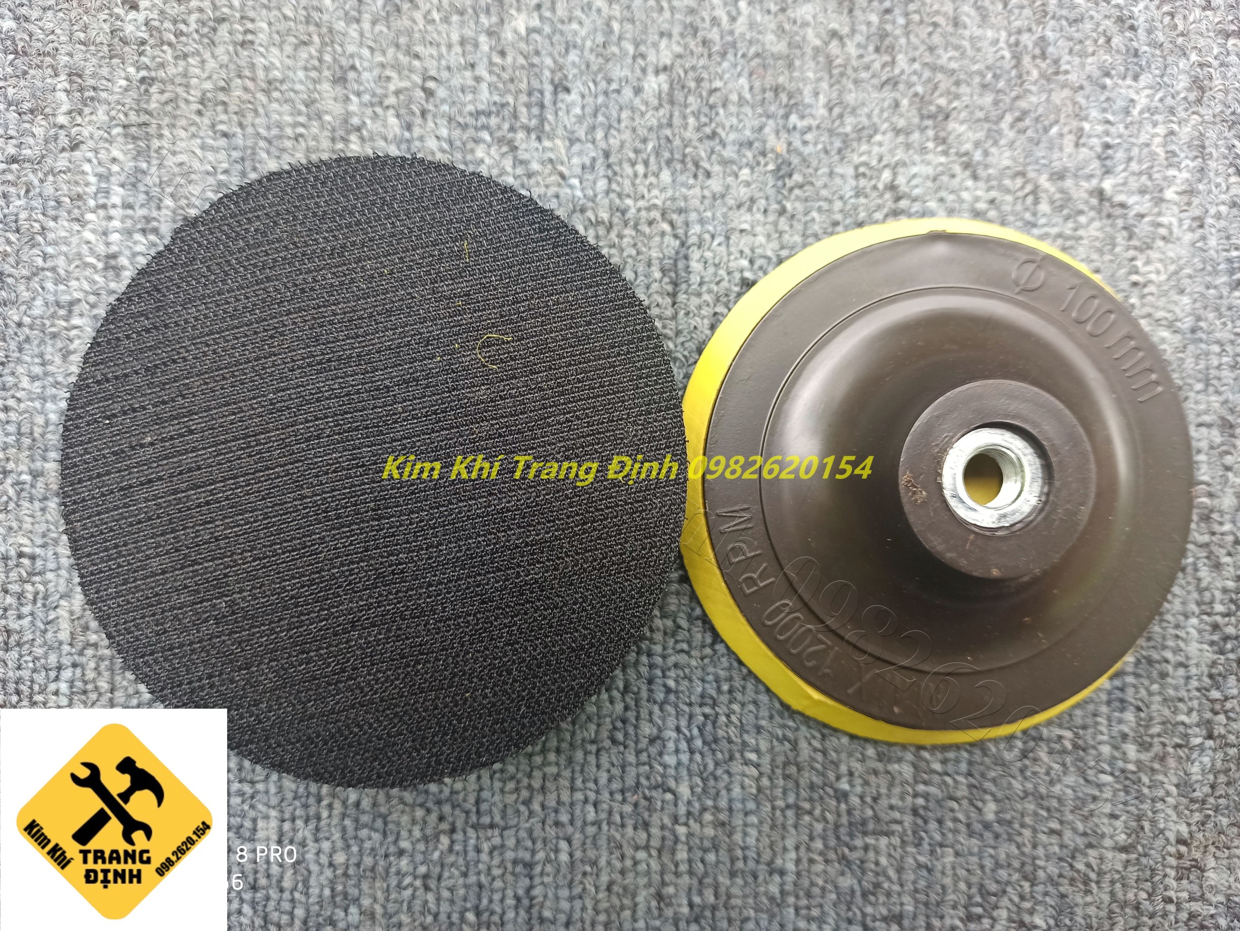 Combo 2 đế dính giấy ráp 100mm