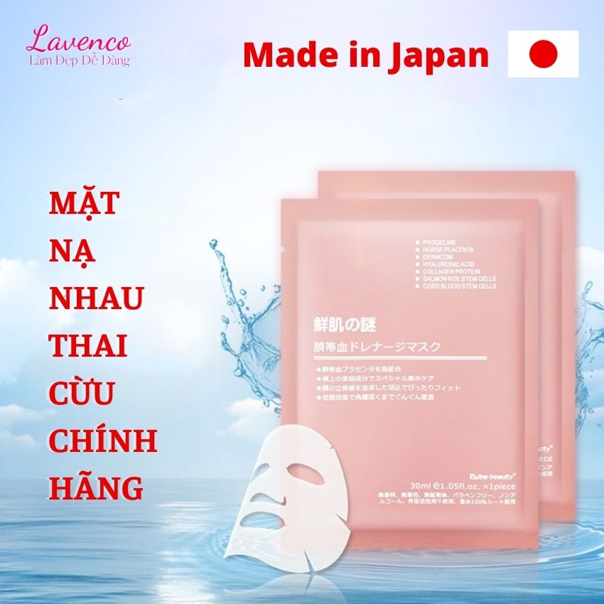 Mặt nạ nhau thai cừu Nhật Bản 30ml mặt nạ nhau thai cừu chính hãng lavenco La122