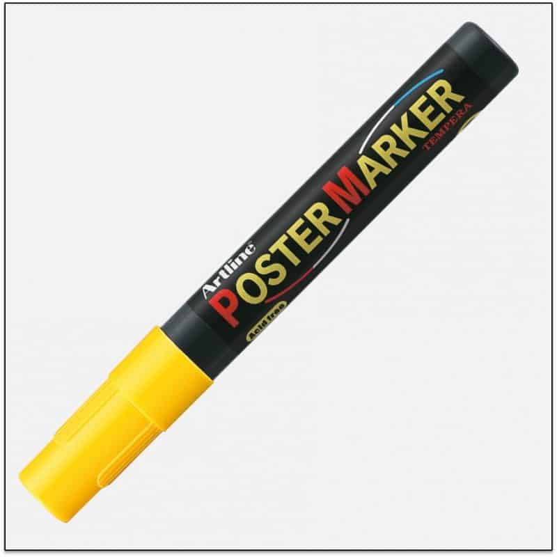 Bút marker viết vẽ lên kính Artline EPP-4 - Màu vàng