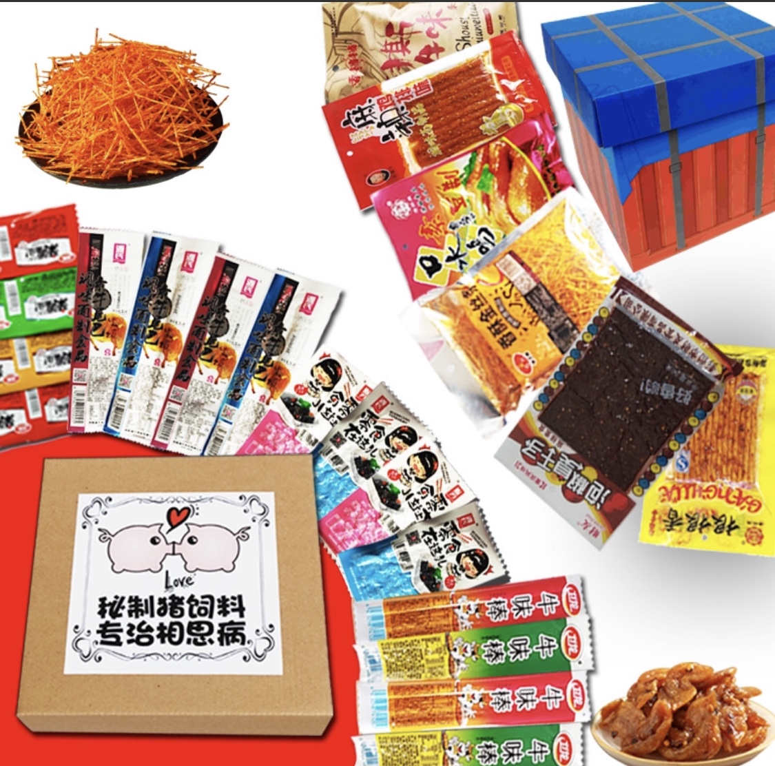 Hy mix 10 gói đồ ăn vặt nội địa trung bao ngon
