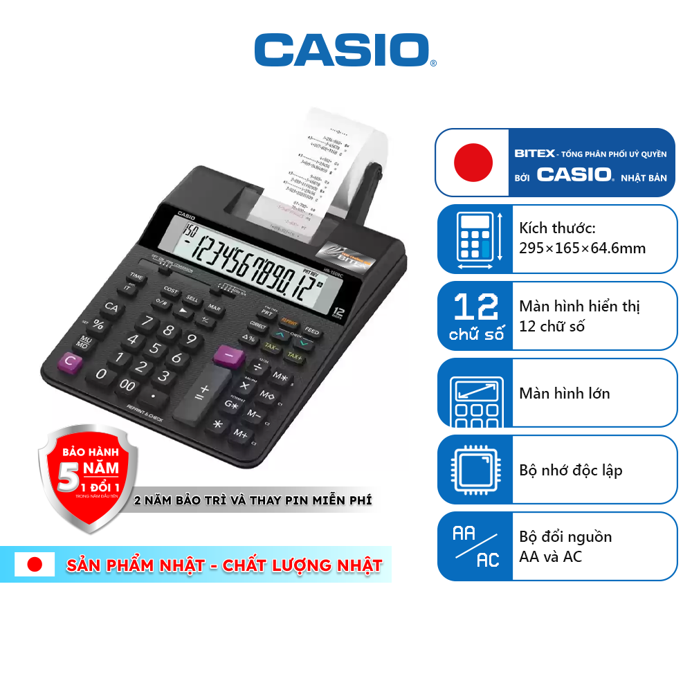 Máy tính casio hr-100rc