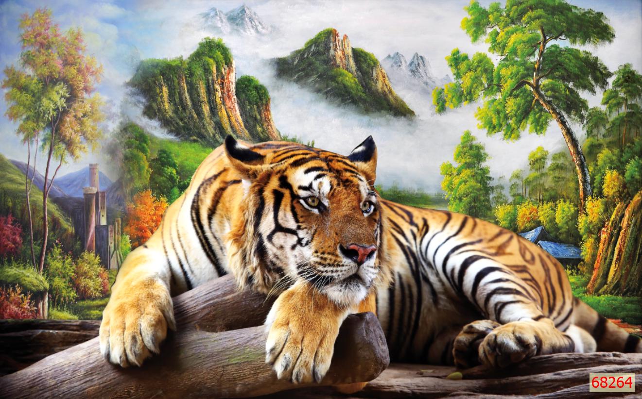 [FREESHIP]Tranh treo tường Hổ