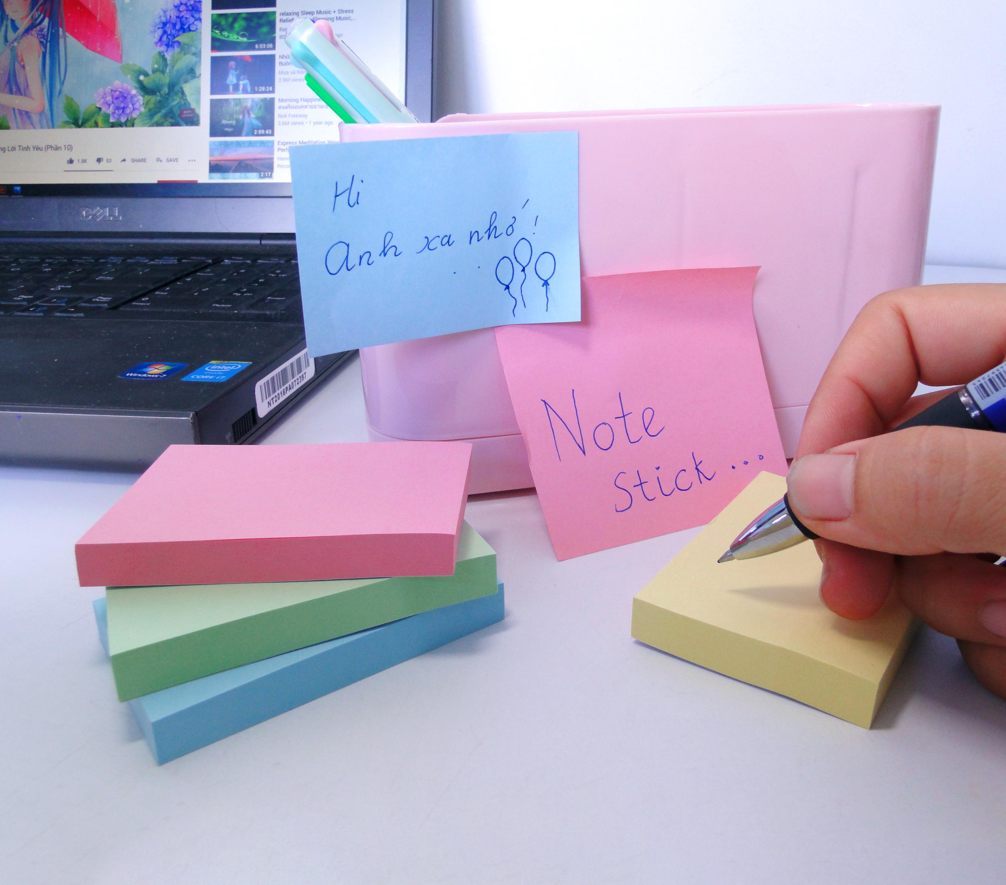 Giấy note nhiều màu STACOM M76050