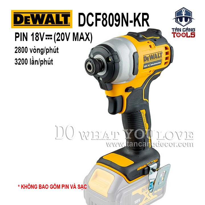 Máy vặn vít dùng pin dewalt 18v dcf809n-kr