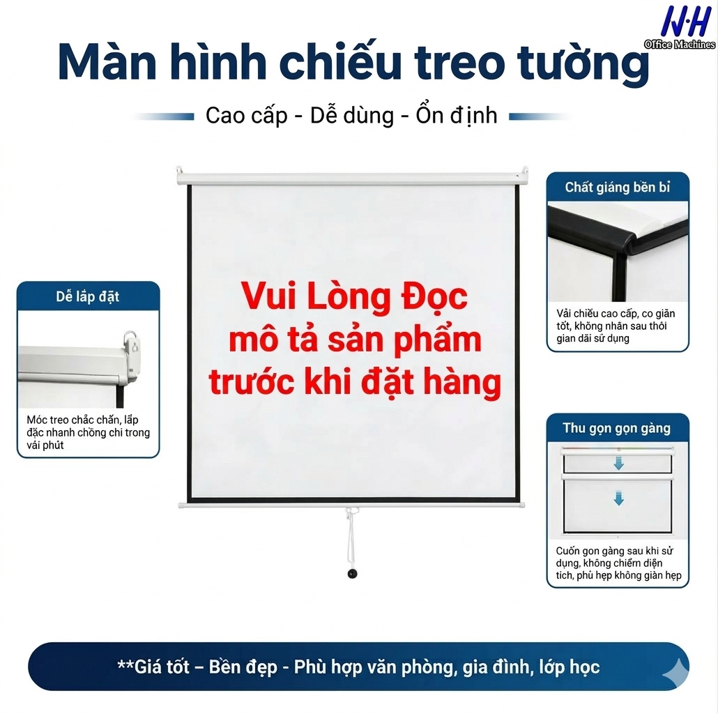Màn chiếu treo tường Apollo / Dalite 100 inch