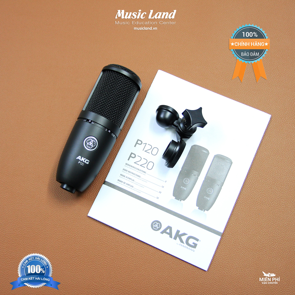 Micro akg p120 vocal condenser cardioid – chính hãng