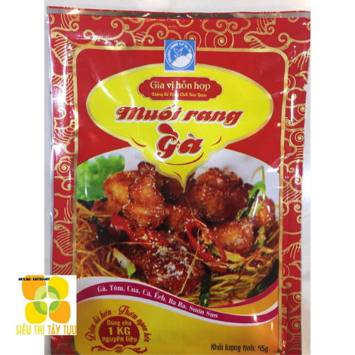 Muối rang gà 45gr phi quốc khánh | siêu thị tây tưu