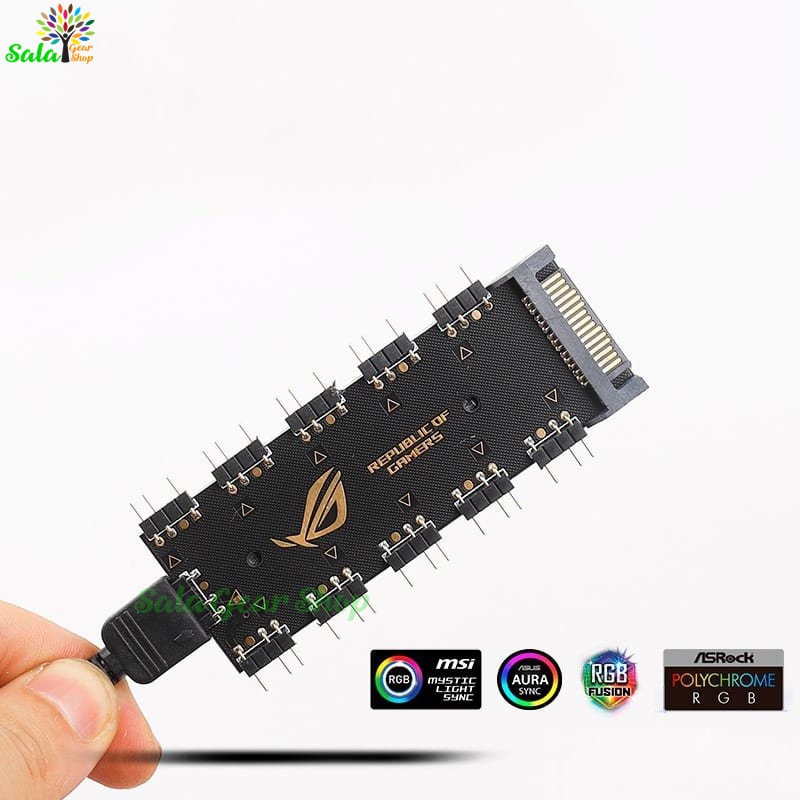 Hub mở rộng 10 cổng led 5v 3pin rog