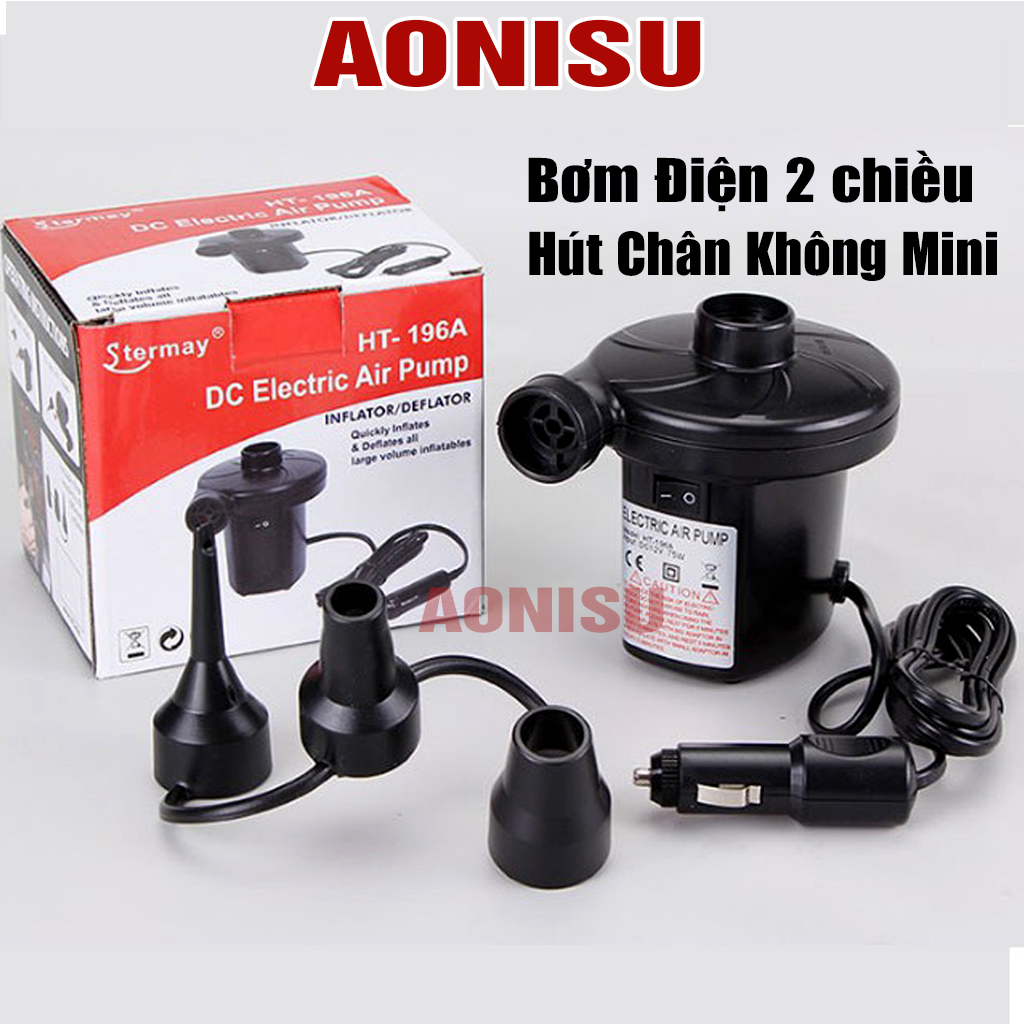 Máy Bơm Điện Cao Cấp 2 Chiều (Hút - Thổi) - Đồ Điện Gia Dụng, Máy Bơm Hơi Mini, Máy Bơm Phao Bơi, Máy Bơm Bể Bơi, Hồ Bơi, Máy Bơm Nệm Hơi AONISU