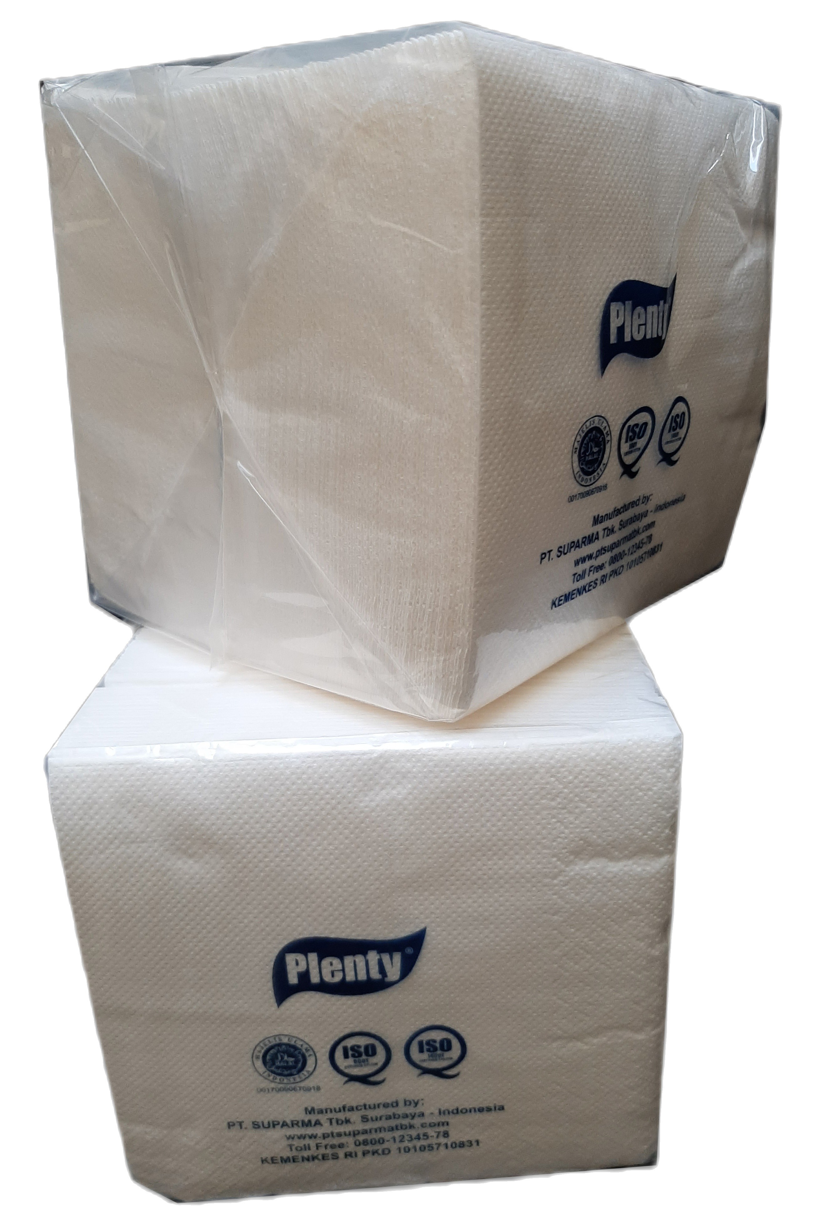 Combo 2 gói khăn giấy ăn plenty 2 lớp 100 tờ/gói