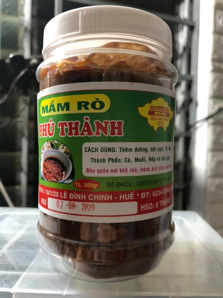 Mắm rò Phú Thành ( mắm cá) 500gr siêu ngon - Đặc Sản Huế