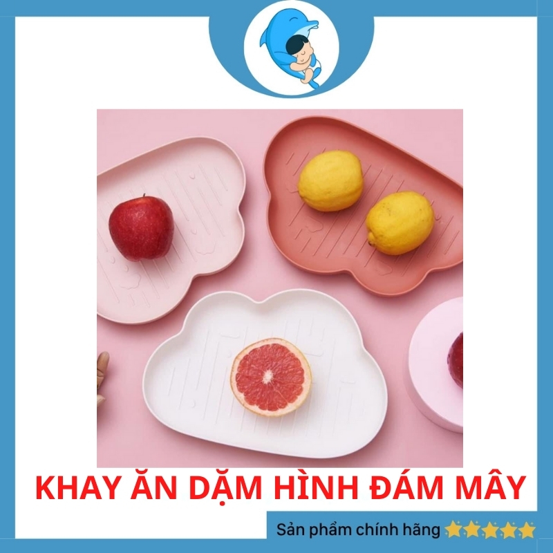 Khay ăn dặm hình đám mây ngộ nghĩnh cho bé ăn dặm blw