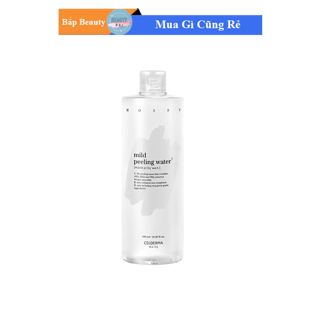 Nước hoa hồng làm sạch dịu nhẹ Daily Mild Peeling Water - CELDERMA