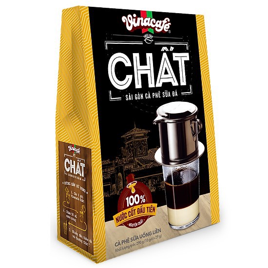 Vinacafe Chất - sài gòn cà phê sữa đá hộp 10 gói x 29g, sản phẩm tốt, chất lượng cao, cam kết như hình, độ bền cao, xin vui lòng inbox shop để được tư vấn thêm về thông tin