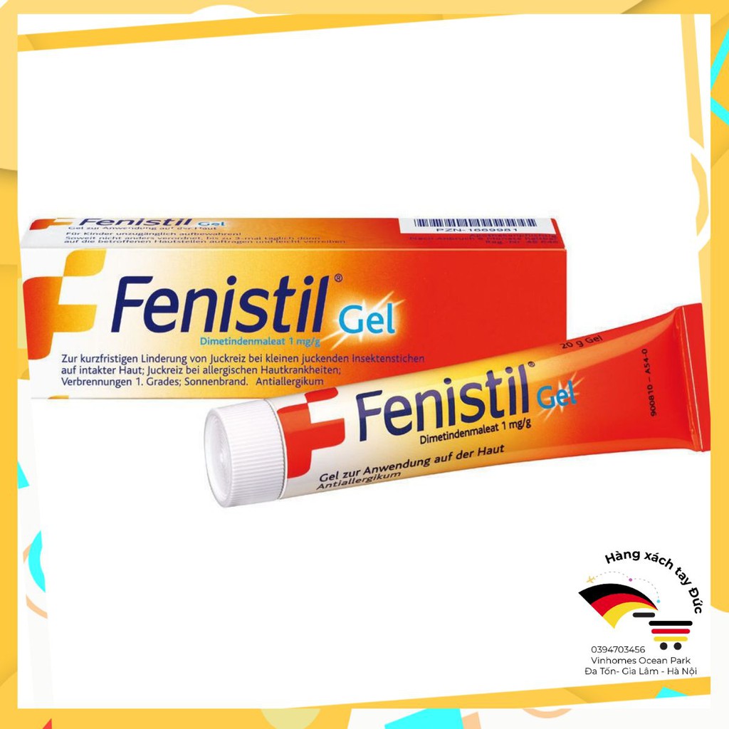 Fenistil gel chuyên bôi vết côn trùng cắn, vết bỏng & ngứa, 30 g