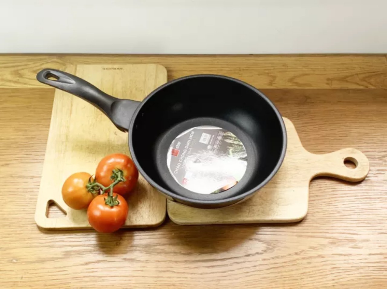 [Mẫu mới nhất ] Chảo chống dính sâu lòng đáy từ cao cấp Fivestar 24cm /26cm/28cm, inox 430.Tặng 5 muỗng inox