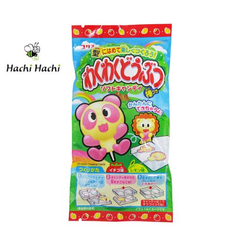 Kẹo mềm nặn hình thú Coris vị dâu & chanh 33g - Hachi Hachi Japan Shop