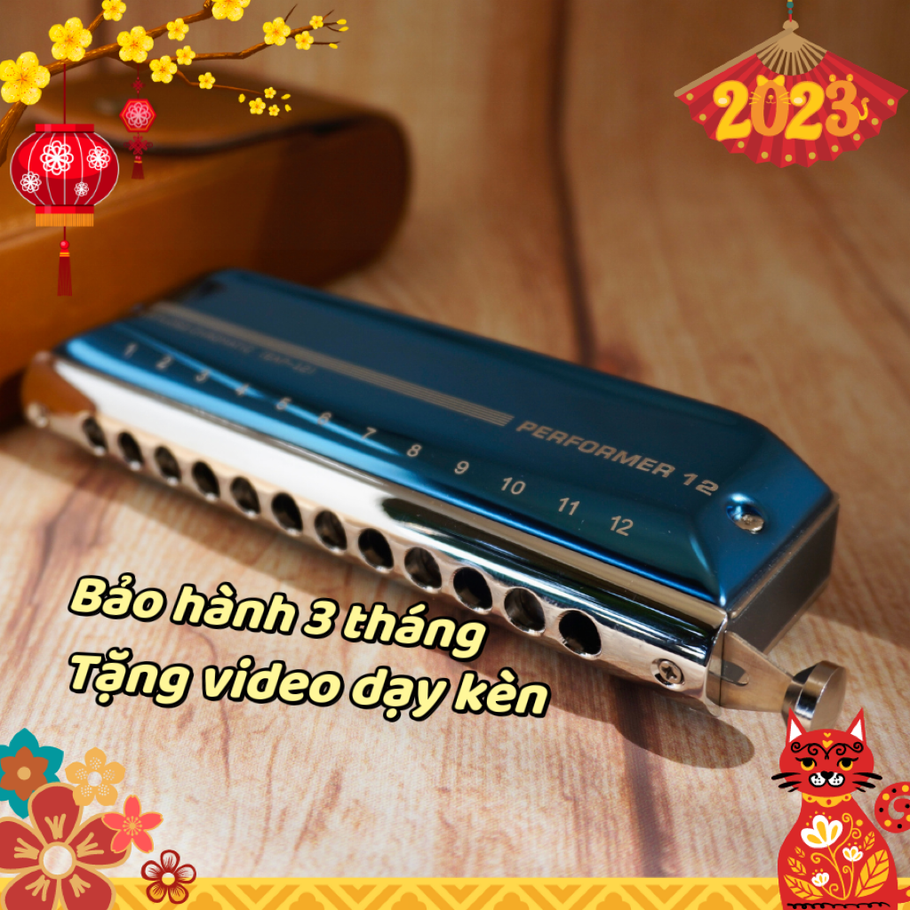 Kèn chromatic 12 lỗ cao cấp easttop eap-12 performer