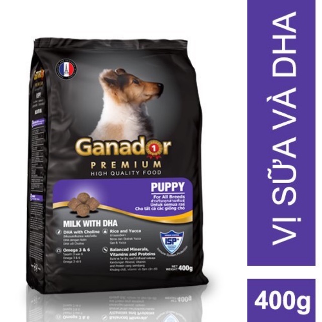 Thức ăn hạt cho chó con Ganador Puppy 400gr