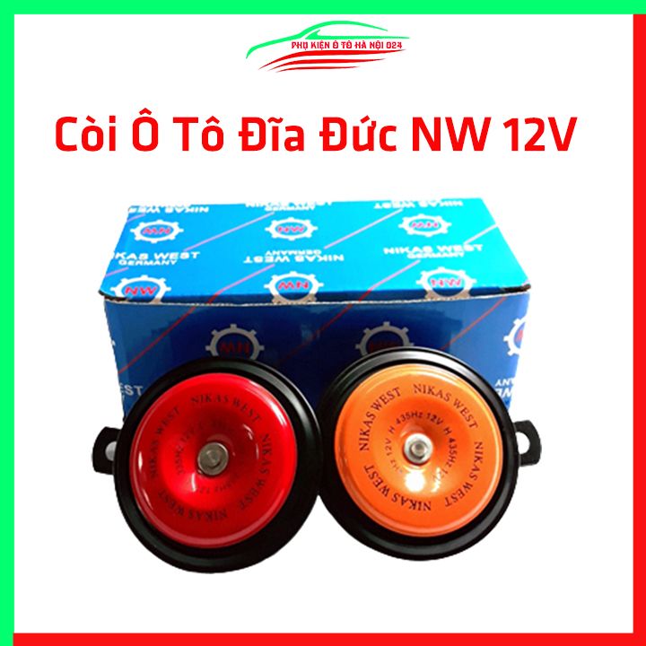  Bộ 2 còi ô tô đĩa Đức 12V Northwest dễ lắp đặt âm thanh to rõ ràng 