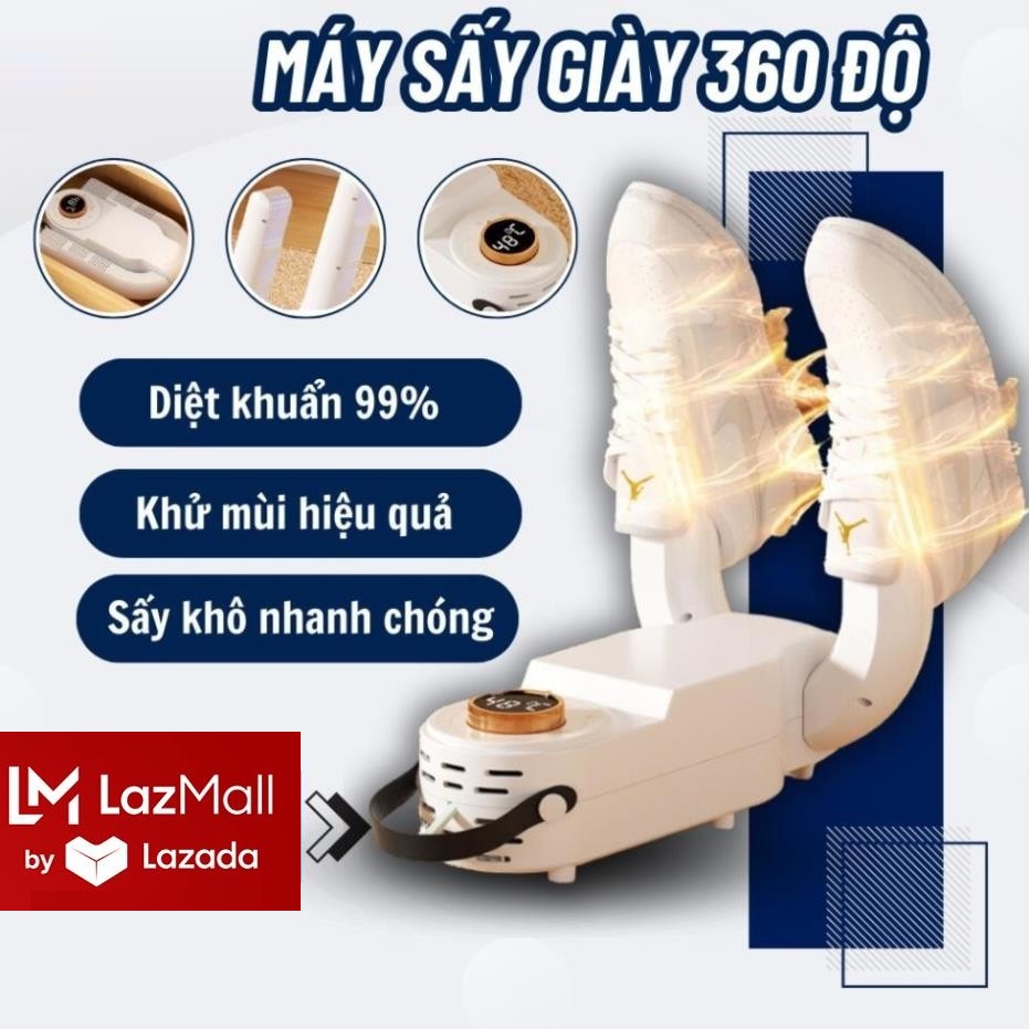 Click Vào Mua Xiaomi Store LazMall Chính Hãng Máy Sấy Giày Dép 2 Đầu, Máy Làm Khô Giày Khử Trùng Bằng Tia UV, Hẹn Giờ, Sấy 360 Độ Khô Siêu Nhanh, Khử Mùi Hiệu Quả Sấy Khô : Giầy Dép Các Loại , Tất , Găng Tay ,...