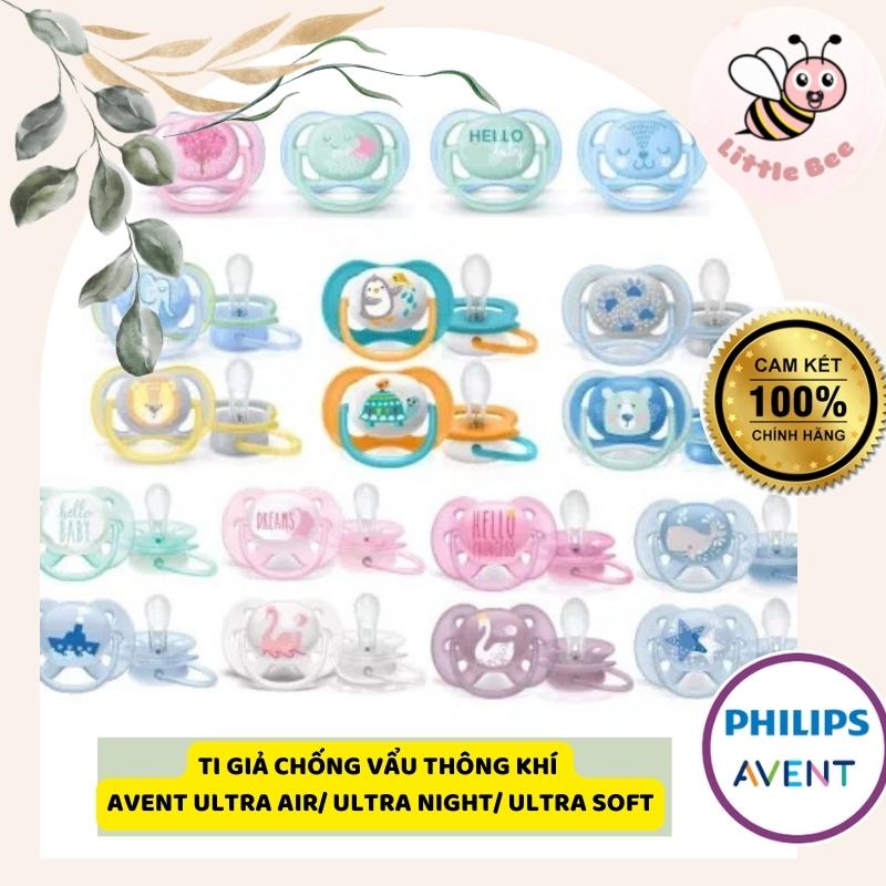 TI GIẢ chống vẩu chống đầy bụng khó chịu Avent  Ultra Air Ultra soft Ti ngậm bán chạy cho bé từ sơ sinh