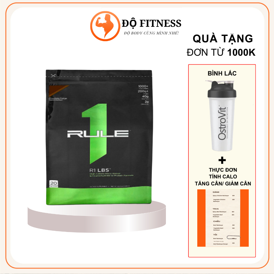 Sữa tăng cân mass rule 1 5,4 kg - sữa bột thực phẩm bổ sung protein bcaa creatine khoáng chất vitamin tăng cơ