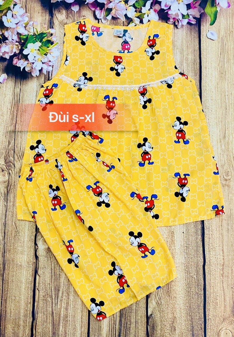Đồ bộ tole đùi cho bé gái size