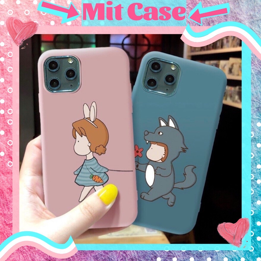 🌸VIDEO THẬT🌸 Ốp Lưng iPhone Ốp Đôi Thỏ Cáo Đáng Yêu Cute Chất TPU Dẻo Chống Sốc iPhone 6/6s/6plus/6splus/7plus/8plus/x/xs/xs max/11/11 pro max/12/12 pro max